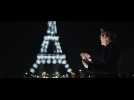 Robert Downey Jr. Messes With The Lights On The Eiffel Tower