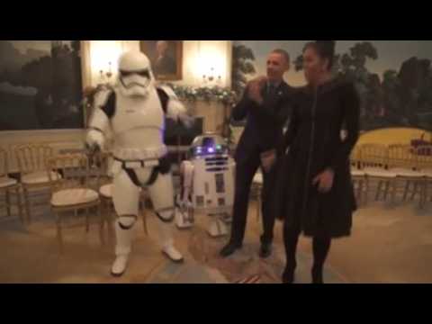 Obamas celebrate 'Star Wars Day'