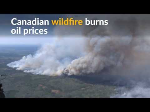 Oil prices hit hard as Canadian wildfire shows no signs of waning