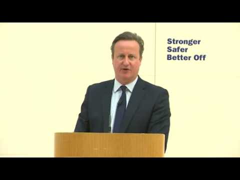 UK's Cameron hits 'patriotic' note for EU membership