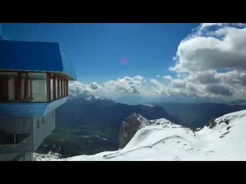 Closed Slovenian ski resort provides perfect playground for snowboarders