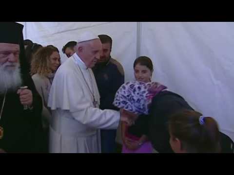 Pope: I saw so much pain at Greek migrant camp