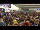 Over 1,000 rally against Hong Kong leader at airport