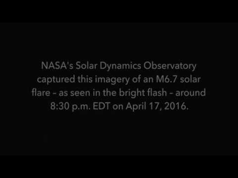 4K solar flare footage captured by NASA
