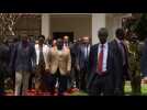 African heads of state arrive at anti-poaching summit