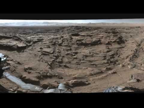 Rover shows rocky Mars landscape
