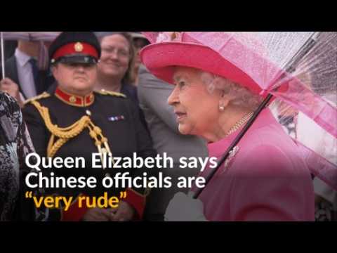 Britain's queen caught on camera calling Chinese officials "very rude"