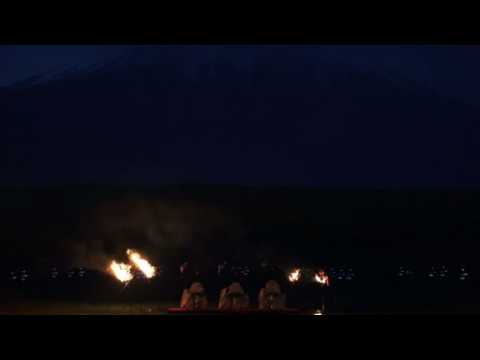 Drone ballet lights up majestic Mount Fuji