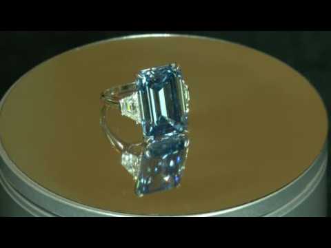 Rare vivid blue diamond goes on auction in Geneva