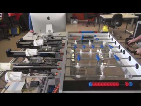 Robot beats humans at table football