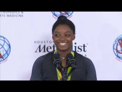 Gold medal gymnast Simone Biles on excited fans