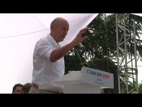 Juppe pitches "united France" in presidential bid launch