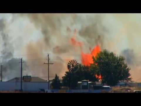 Local media: Idaho firefighters battle blaze near Boise airport