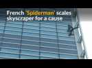 French 'Spiderman' climbs a skyscraper harness-free