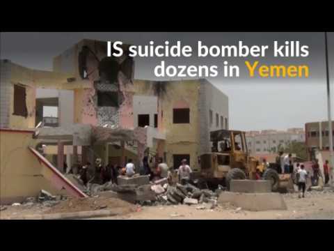Islamic State suicide bomb kills dozens in Yemen