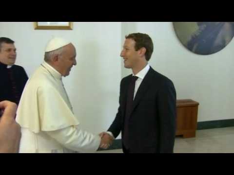 Pope Francis meets with Facebook's Zuckerberg