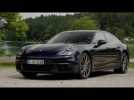 Porsche Panamera 4S Diesel Exterior Design in Night Blue Metallic Trailer | AutoMotoTV