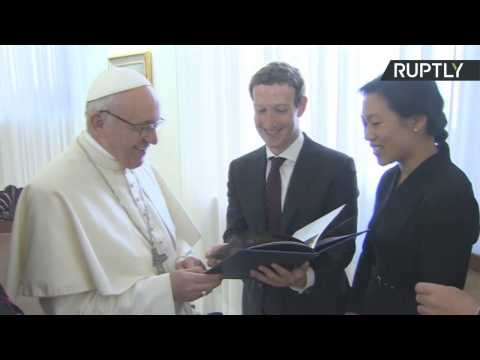 Pope Francis Meets Facebook Founder Mark Zuckerberg