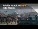 Twin suicide bomb kills dozens in Kabul