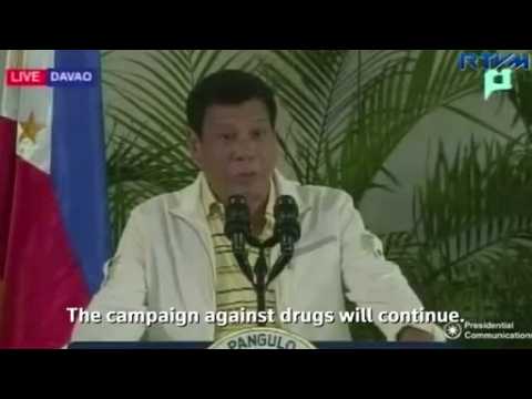Philippines' Duterte defends drug war, lashes out at Obama