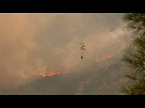 Firefighters battle Spain wildfires