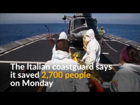 Italy says saves 2,700 migrants in one day
