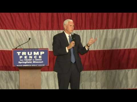 Pence attacks Clinton over email controversy