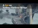 Bus catches fire on Australia's Sydney Harbour Bridge