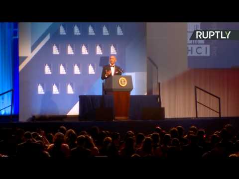Obama and Clinton Address Hispanic Gala in DC