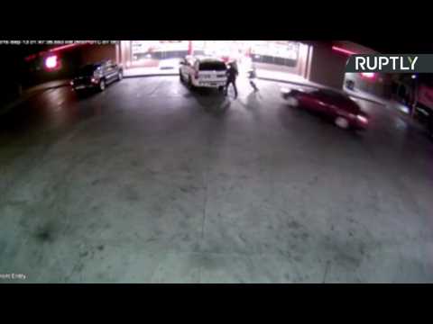 3 Phoenix Police Officers Hit by Car in 'Intentional' Act - CCTV *GRAPHIC*