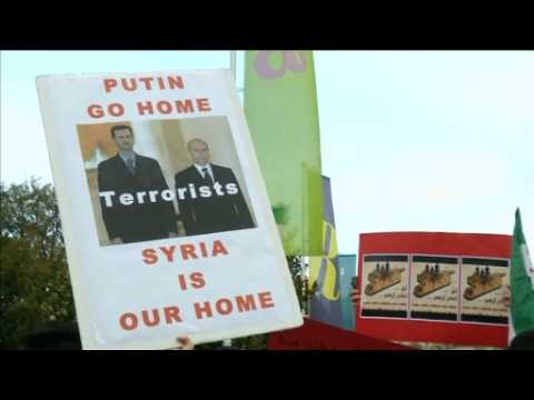 Syrians in Switzerland protest against Putin's role in war