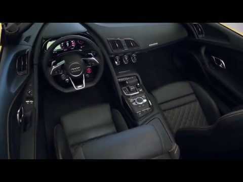 Audi R8 Spyder Interior Design in Yellow Trailer | AutoMotoTV