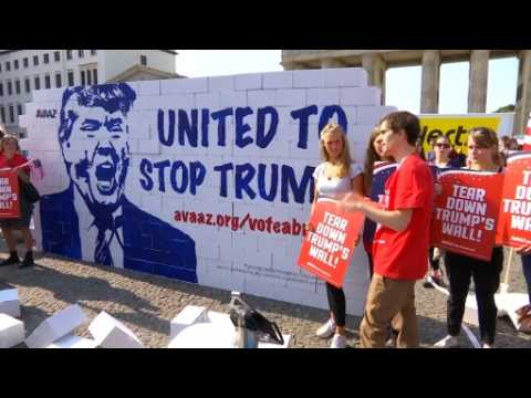 Anti-Trump campaign brings U.S. election to Berlin