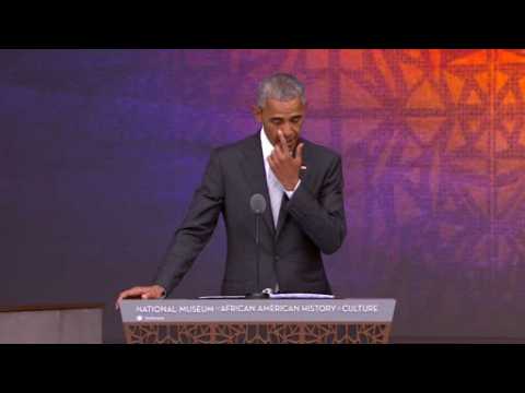 Obama hails African-American museum opening