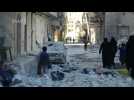 Warplanes press attack on rebel-held eastern Aleppo