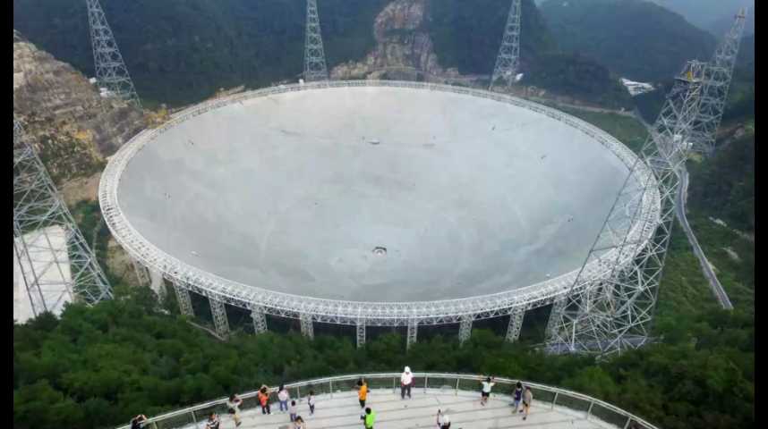 Illustration pour la vidéo La Chine inaugure le plus grand téléscope du monde
