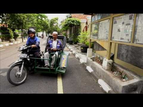 Indonesia's disabled motorbike taxi service