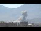 Air strikes hit military site in Sanaa