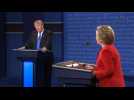 Tense moments between Trump, Clinton during debate