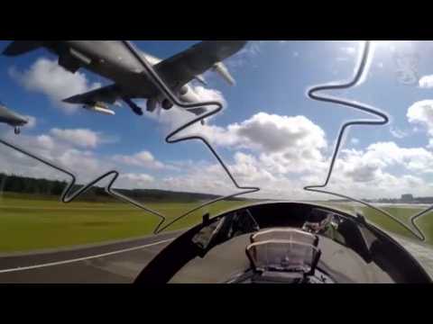 Onboard camera gives unique view of Finland aerobatics
