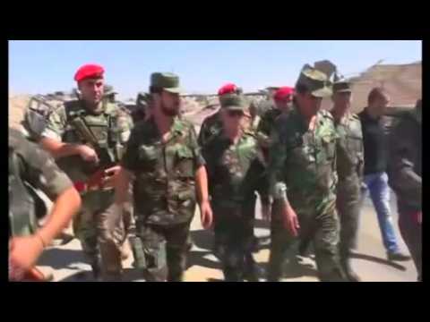 Syrian army commander visits troops in Aleppo