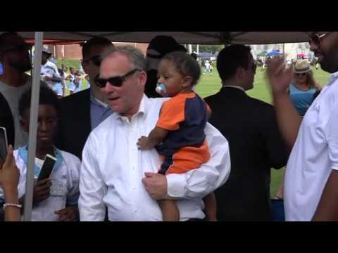 Kaine shows support for Virginia youth sports club