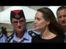 Angelina Jolie visits refugee camp in Jordan