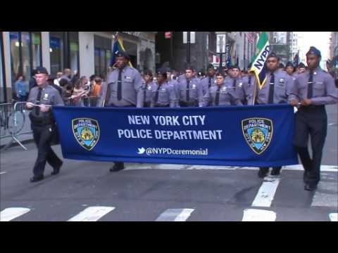 NYPD holds first ever 9/11 procession in Lower Manhattan