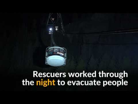 Rescuers free passengers trapped in Mont Blanc cable cars