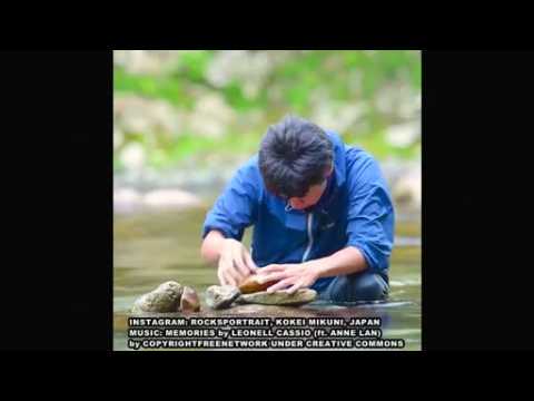 Japanese artist films "ephemeral beauty” of rock balancing portrait