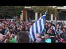 Greece's Chios islanders hold anti-migrant rally