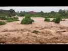 Severe flooding in Haiti as Hurricane Matthew passes