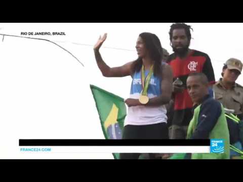 Rio 2016: Brazilian gold medallist Rafaela Silva given a hero's welcome visiting former favela home
