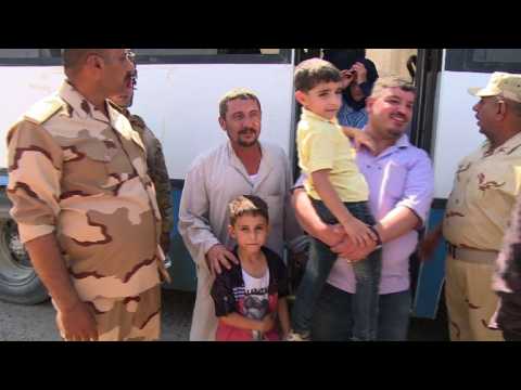 First families return to homes in Iraq's Fallujah